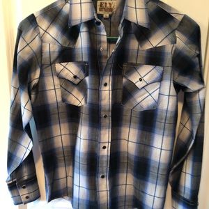 Ely Cattleman youth western wear shirt size medium